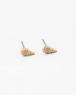 Ice Cream Cone Stud Earrings