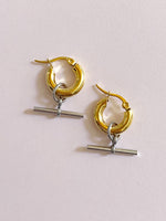 Two Tone Jo Hoop Earrings