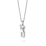 Goddess Pendant Necklace - Silver