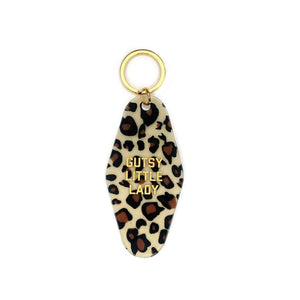 Leopard Gutsy Little Lady Motel Keytag