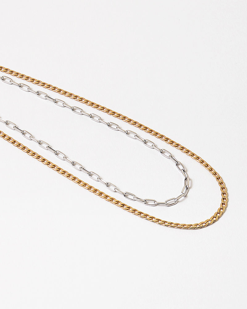 Double Layered Two Tone Necklace