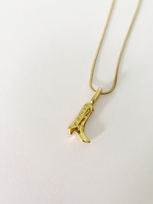 Jolene Boot Necklace - Gold