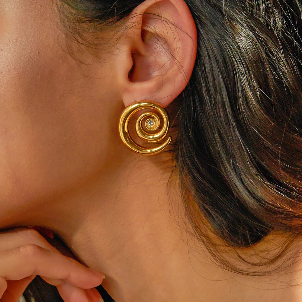 Twist Earrings - Gold