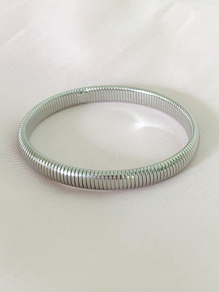 Thin Alma Bangle Bracelet - Silver