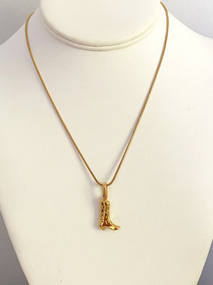 Jolene Boot Necklace - Gold