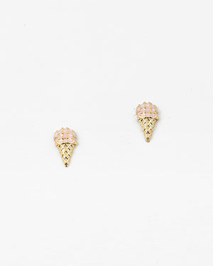 Ice Cream Cone Stud Earrings