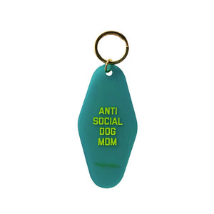 Anti Social Dog Mom Keytag