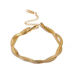 Herringbone Twist Chain Bracelet