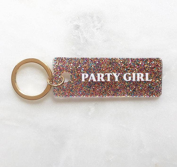Party Girl Keychain