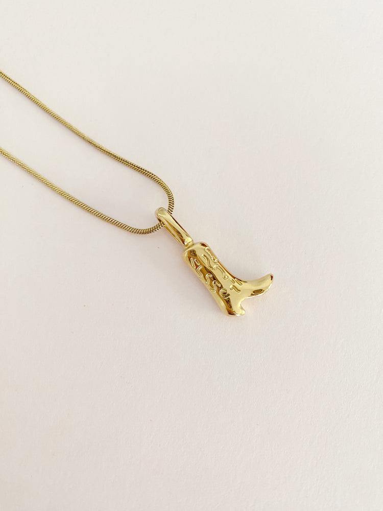 Jolene Boot Necklace - Gold