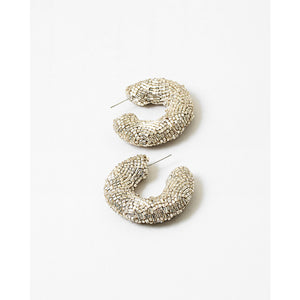 Porter Beaded Hoop Earrings