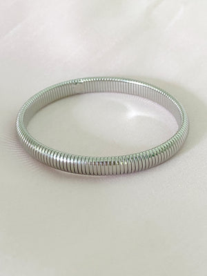 Thin Alma Bangle Bracelet - Silver