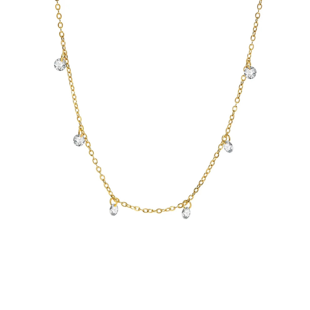 Lala Crystal Drop Necklace