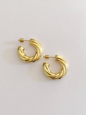 Blythe Hoop Earrings - Gold