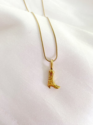 Jolene Boot Necklace - Gold