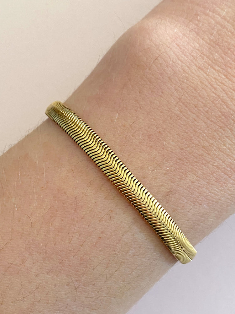 6 MM Amelia Chain Bracelet - Gold