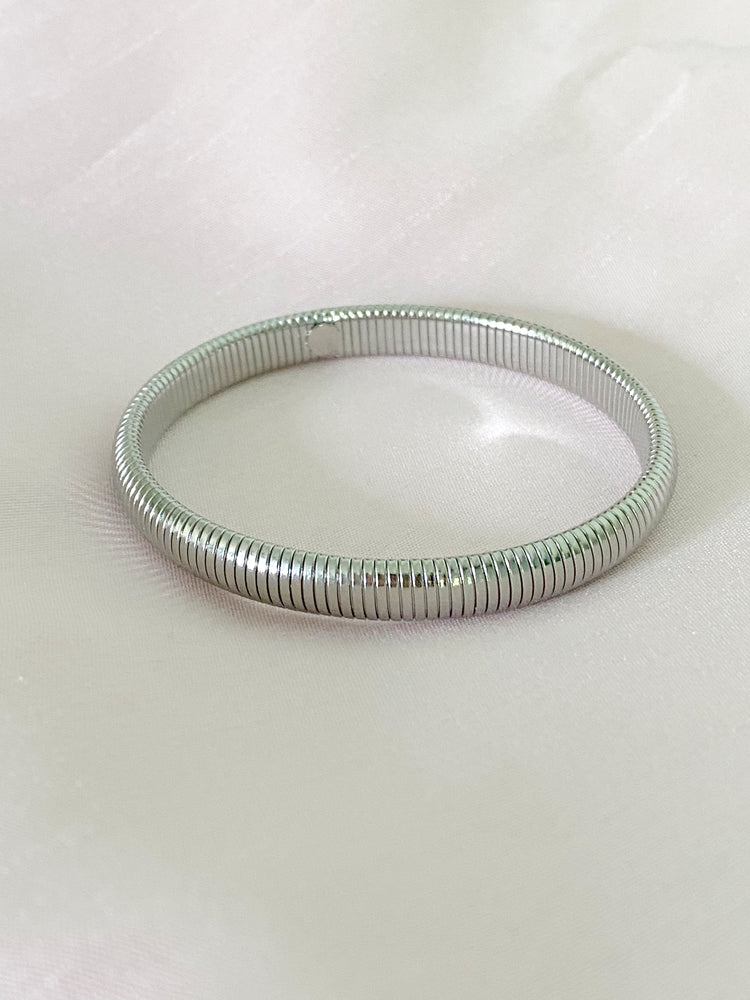 Thin Alma Bangle Bracelet - Silver