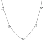 Queen of Hearts Necklace - Silver