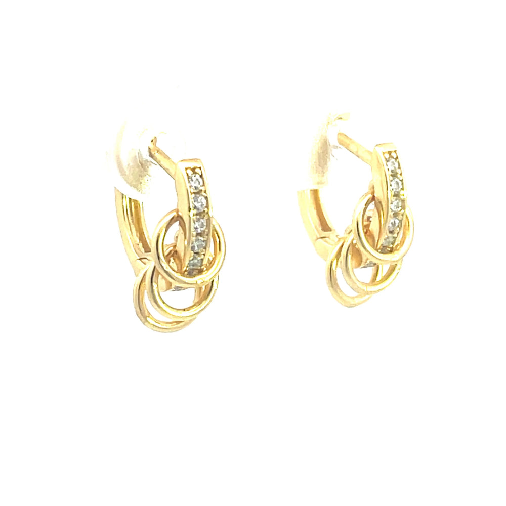 Bella Huggie Hoop Earrings - Gold