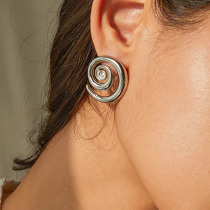 Twist Earrings - Silver