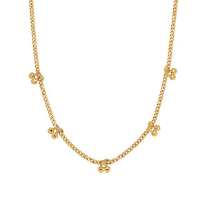 Cherry Chain Necklace - Gold