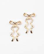 Bow Drop Statement Earrings