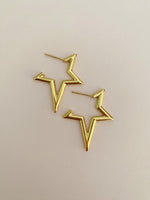 Shooting Star Hoop Earrings