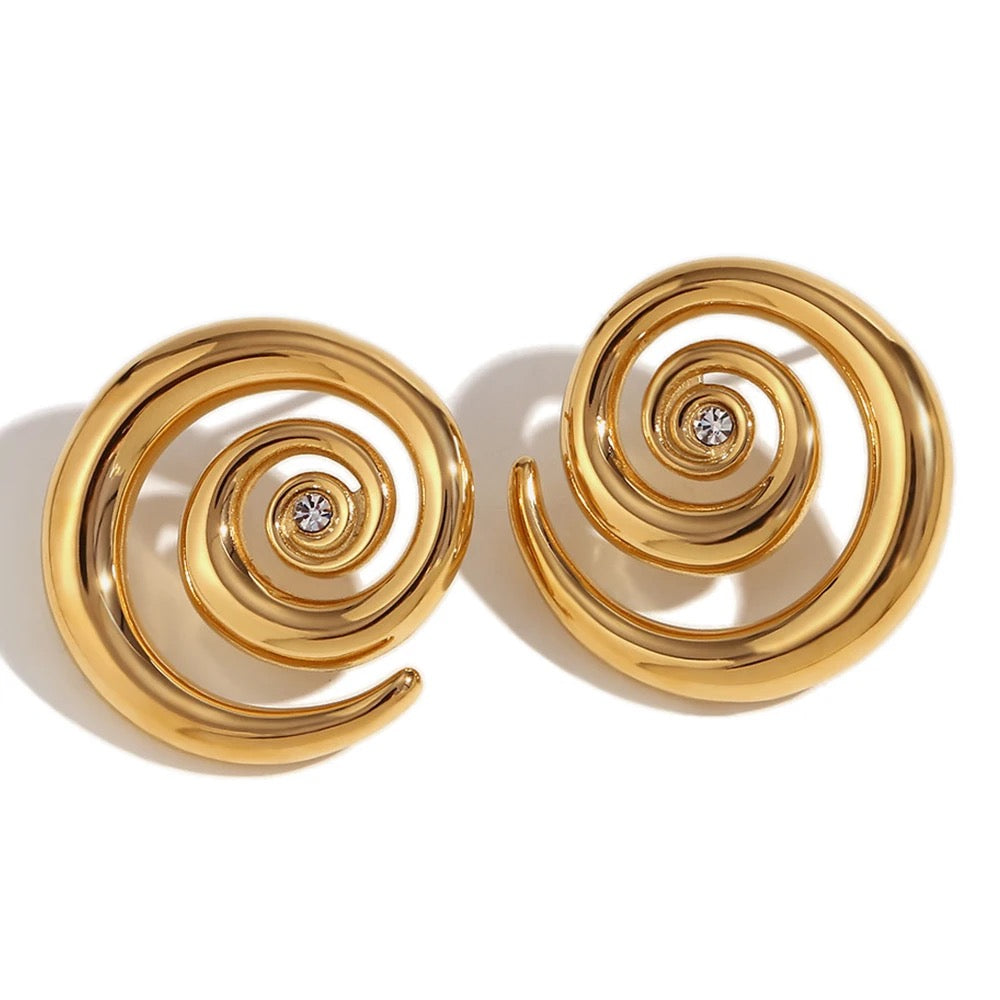 Twist Earrings - Gold