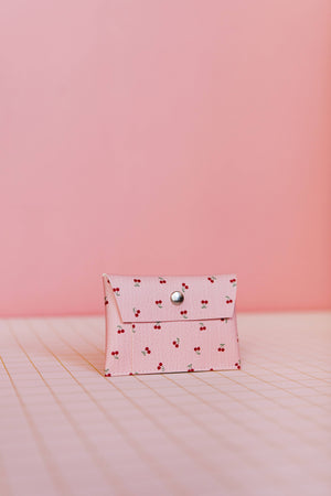 Cherries Card Holder - Pink