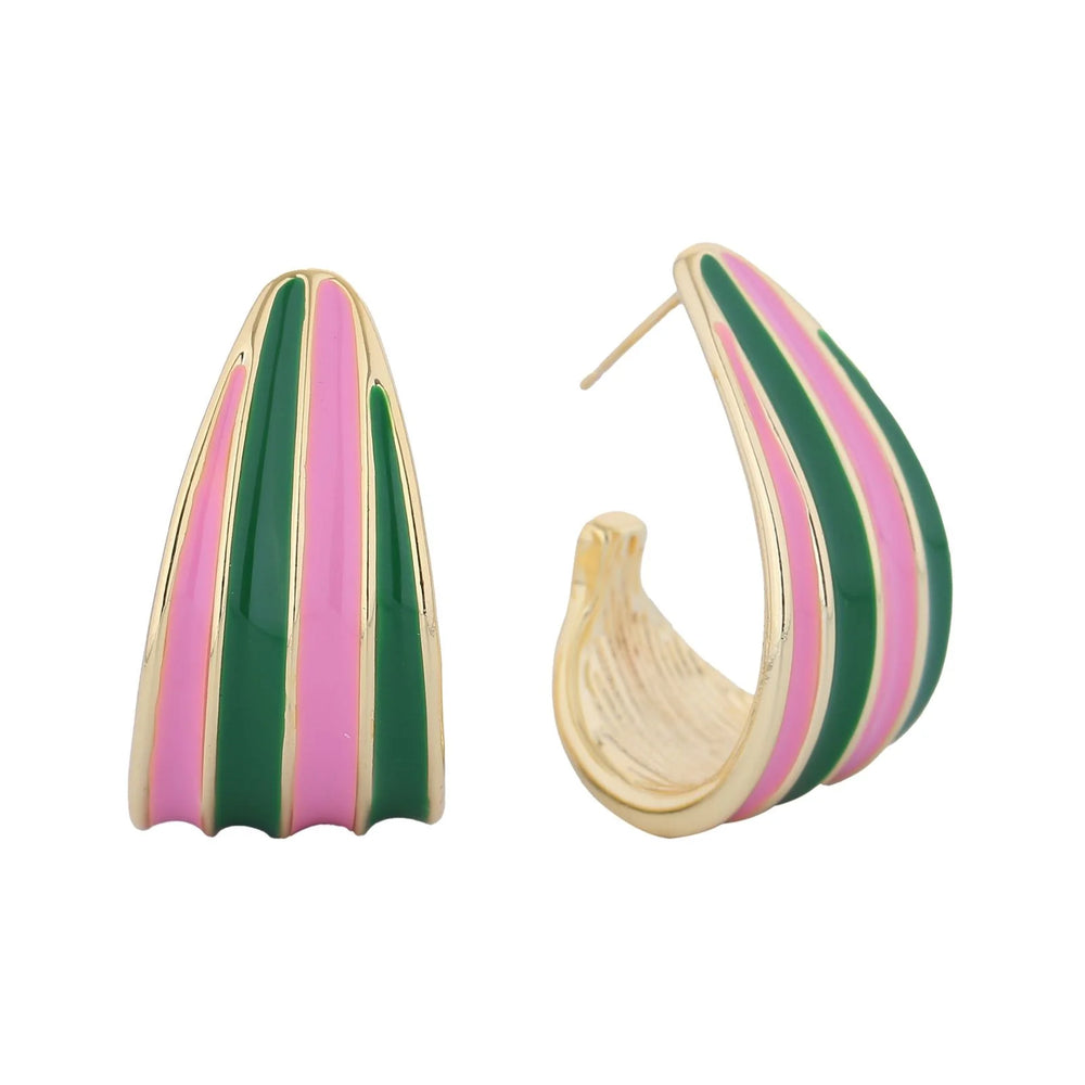 Candy Land Hoop Statement Earrings