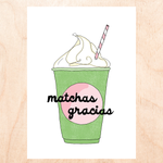 Matchas Gracias Greeting Card